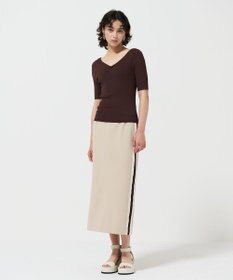 GRACE CONTINENTAL サイドラインジャージスカート