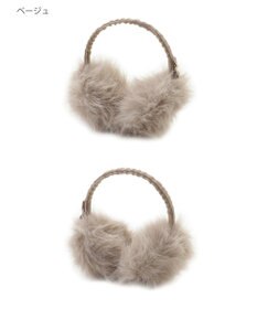 MOONBAT FURLA(フルラ)キラキラフェイクファー イヤマフ 無地