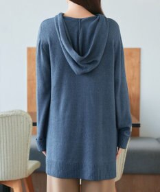 Tiaclasse メランジフーディーニットチュニック