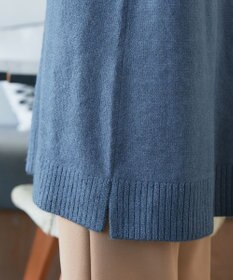 Tiaclasse メランジフーディーニットチュニック