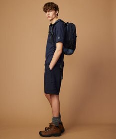 JOSEPH ABBOUD MOUNTAIN 【CREA掲載・テーム ヤルヴィモチーフ・サスティナブル】ビオグレース天竺ｘリップストップTシャツ