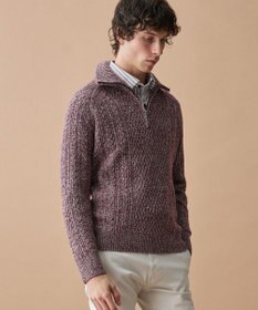 JOSEPH ABBOUD 【キングサイズ・柔らか】ラムコットンハイネックジップ セーター