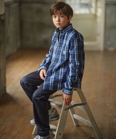 J.PRESS KIDS 【110-130cm】ストライプ＆チェック シャツ