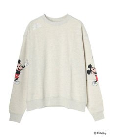 Green Parks ミッキーマウス・クラブ／袖アート裏毛プルオーバーⅡ