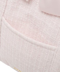 Maison de FLEUR ツイードボリュームリボントートバッグ