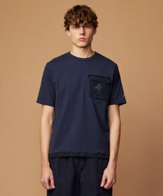 JOSEPH ABBOUD MOUNTAIN 【CREA掲載・テーム ヤルヴィモチーフ・サスティナブル】ビオグレース天竺ｘリップストップTシャツ