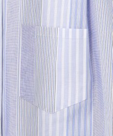 J.PRESS YORK STREET 【WOMEN】キャップスリーブ マルチストライプブラウス