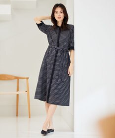 J.PRESS LADIES 【洗える】 ジオメトリック ワンピース