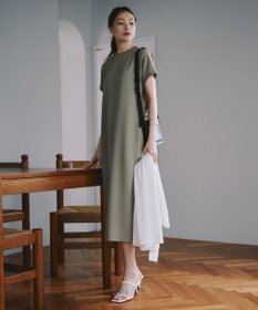 ICB 【接触冷感・UVケア・速乾・洗える】FluidBackSatin ワンピース