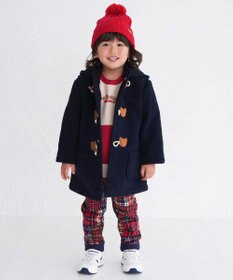 MIKI HOUSE HOT BISCUITS 【80-120cm】 フリースボンディング ダッフルコート