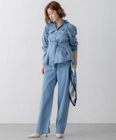 23区 S 【洗える】ライトダンガリー 2WAY シャツ