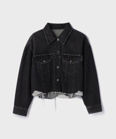 GRACE CONTINENTAL フリンジスタッズデニムジャケット