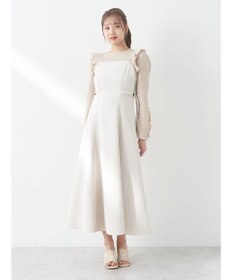 earth music&ecology サイドベルトフレアワンピース