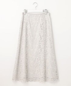 自由区 【XSサイズ～/洗える/セット可】フラワーコードレース レーススカート
