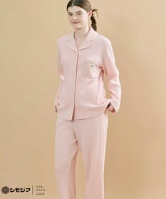 une nana cool MADE WITH シモジマ 【綿100%】開襟ワッフルパジャマ