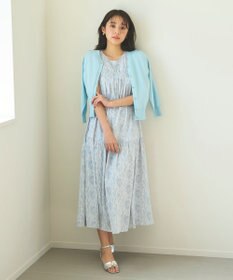 Feroux 【洗える・接触冷感・UVカット】ハートボタン7分袖 カーディガン