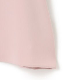 ICB L 【接触冷感・UVケア・速乾・洗える】BackSatinAmunzen 5分袖Vネックボウタイブラウス