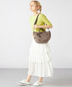 LA BAGAGERIE 【MONICA】サイドギャザー2WAYトートバッグ Sサイズ