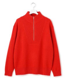 J.PRESS YORK STREET 【UNISEX】:ウールカシミヤ ハーフジップニット