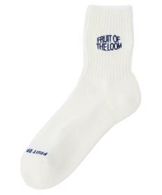 Green Parks ■ＦＲＵＩＴ　ＯＦ　ＴＨＥ　ＬＯＯＭ　３Ｐロゴ刺繍ソックス