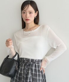 earth music&ecology シアースリーブプルオーバー