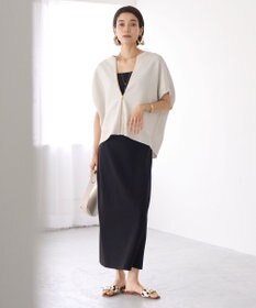 UNFILO L 【接触冷感/UVカット】スゴ機能美ニット Iラインスカート