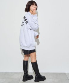 WEGO 【ユニセックス着用ITEM】アーチバックロゴグラフィックプルオーバー