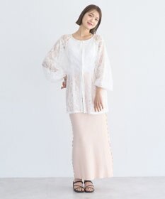 earth music&ecology サイドメローリブニットスカート