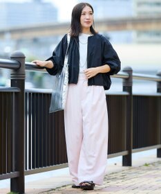 UNFILO L タックワイドパンツ