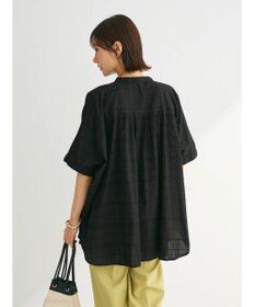 Green Parks インド綿 チェックドビーブラウス