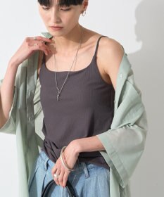 AMERICAN HOLIC 【カップ付き】細リブキャミソール