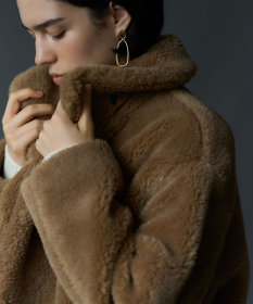 23区 S 【CanCam11月号掲載】ECOPELテディボア ダブルフロント アウター