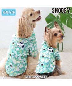 PET PARADISE スヌーピー 背中開き アロハシャツ 中型犬