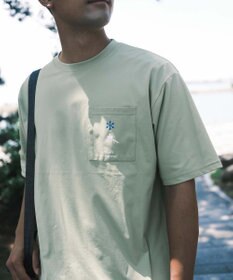 SHARE PARK MENS 【UVカット・吸水速乾・ストレッチ・軽量 】ポケットロゴTシャツ（L・XLサイズ）