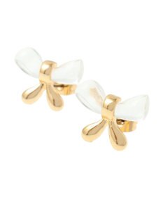 AMERICAN HOLIC クリアメタルリボンピアス