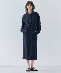 BEIGE， 【洗える】BERNARD / リネンアウトポケットハイウエストスカート