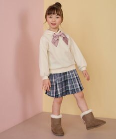 ANY KIDS フード付き ダンボール トレーナー