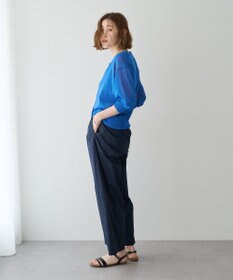 YECCA VECCA コットンイージー切替ワイドパンツ