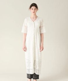 GRACE CONTINENTAL コンビレースVネックワンピース
