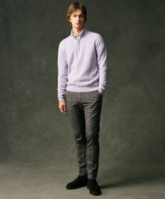 JOSEPH ABBOUD 【ストレッチ/ウエストも伸びる】ウールライクフランネルジャージーパンツ