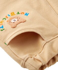 MIKI HOUSE HOT BISCUITS 【80-120cm】 パステルロゴ ストレッチパンツ