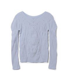 Chacott 【ノーソーイングニット】クリスタルバレリーナネックニット