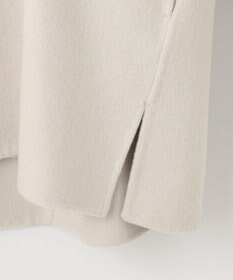 UNFILO 【撥水】ウール混リバー フーデットコート