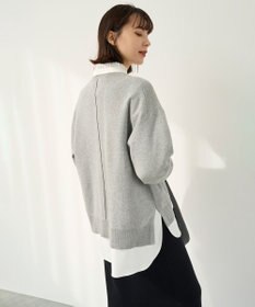 UNFILO スポンジニット ロゴジャガード