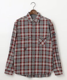 JOSEPH ABBOUD MOUNTAIN 【サスティナブル】オーガニックラフィーチェック シャツ