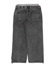 WEGO 【ユニセックス着用ITEM/MLサイズ展開/ウエストゴム】ボクサードッキングデニムパンツ