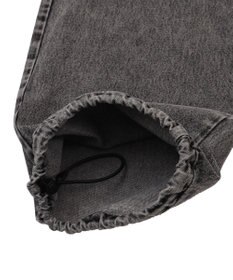 WEGO 【ユニセックス着用ITEM/MLサイズ展開/ウエストゴム】ボクサードッキングデニムパンツ