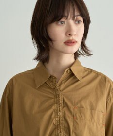 YECCA VECCA ドロストデザインギャザーシャツ