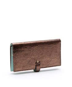 A.D.M.J. 【牛革】イタリアンレザークラックメタルロングウォレット