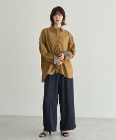 YECCA VECCA ドロストデザインギャザーシャツ